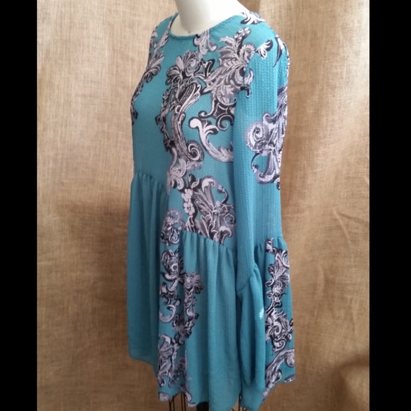 Free People | Printed Symphony Sheer Dress - Size - Picture 6 of 7